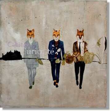 CABINET DE CURIOSITÉS - Canvas decorative painting by ICI ET LÀ - view 3